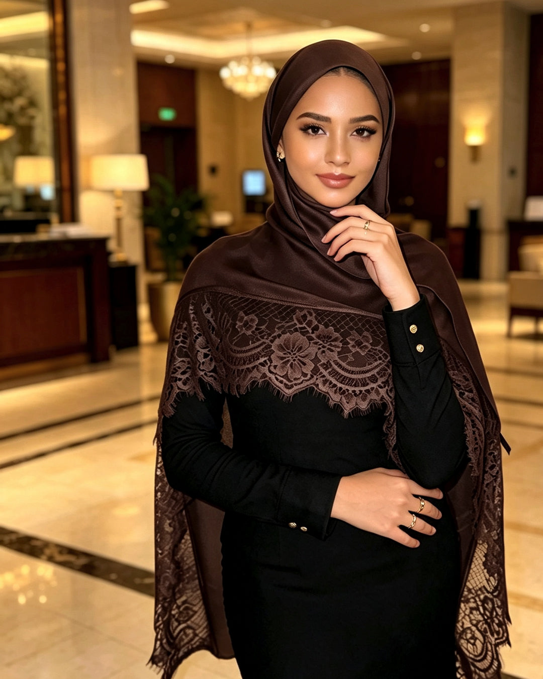 Modal Lace Hijabs