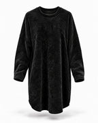 Black, Oversized Chenille top