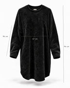 Black, Oversized Chenille top