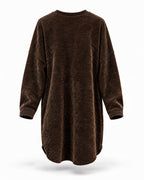 Dark Chocolate Brown, Oversized Chenille top
