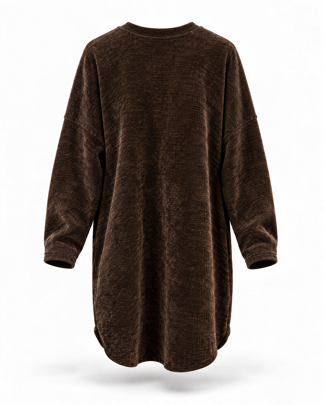 Dark Chocolate Brown, Oversized Chenille top