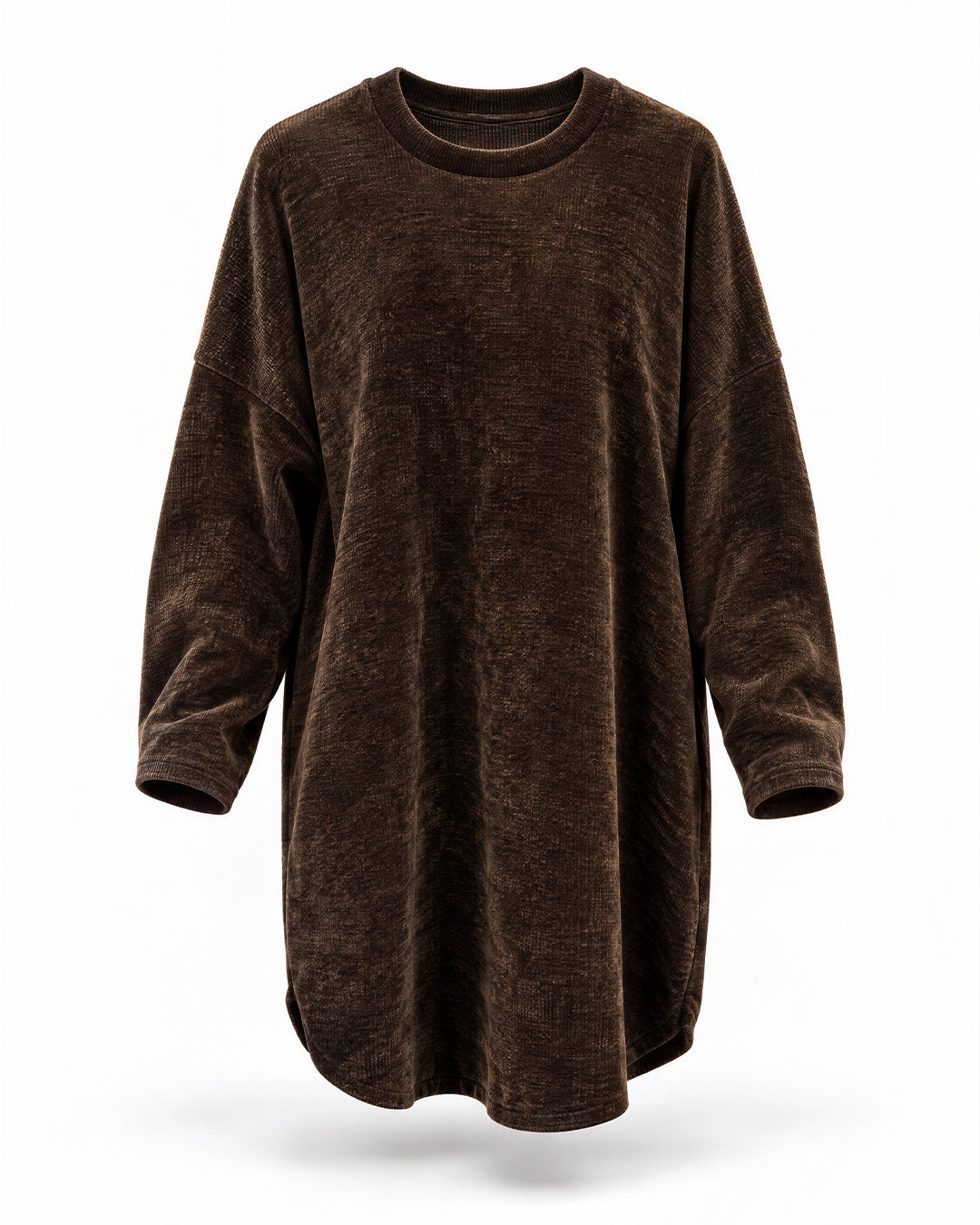 Dark Chocolate Brown, Oversized Chenille top