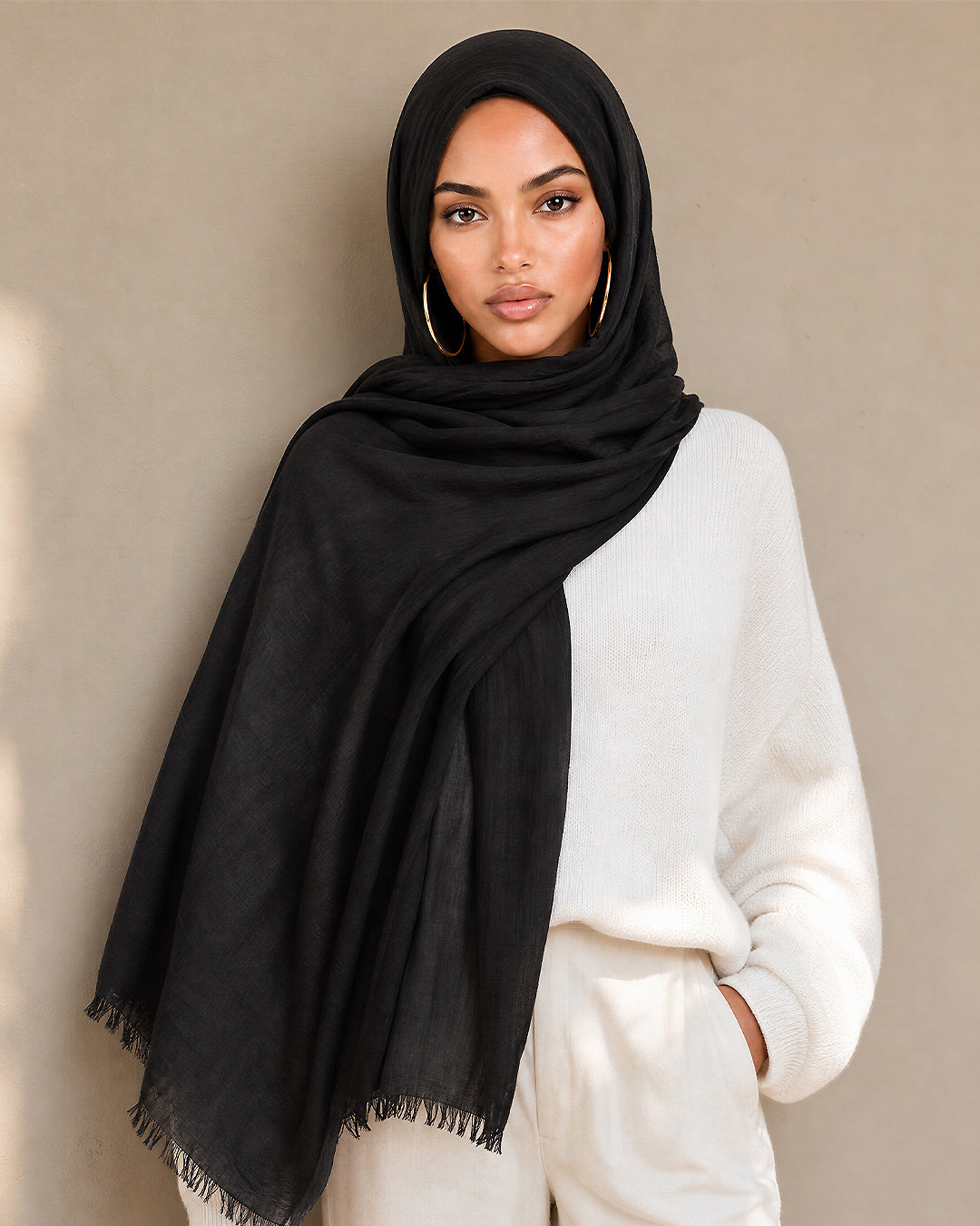 Cotton Rayon, Black