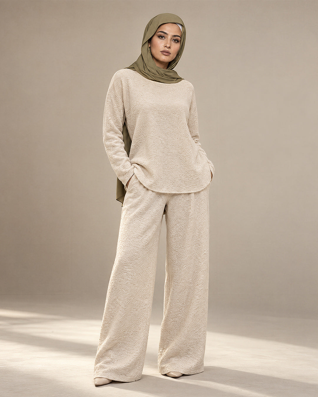 Cream Co-Ord Set