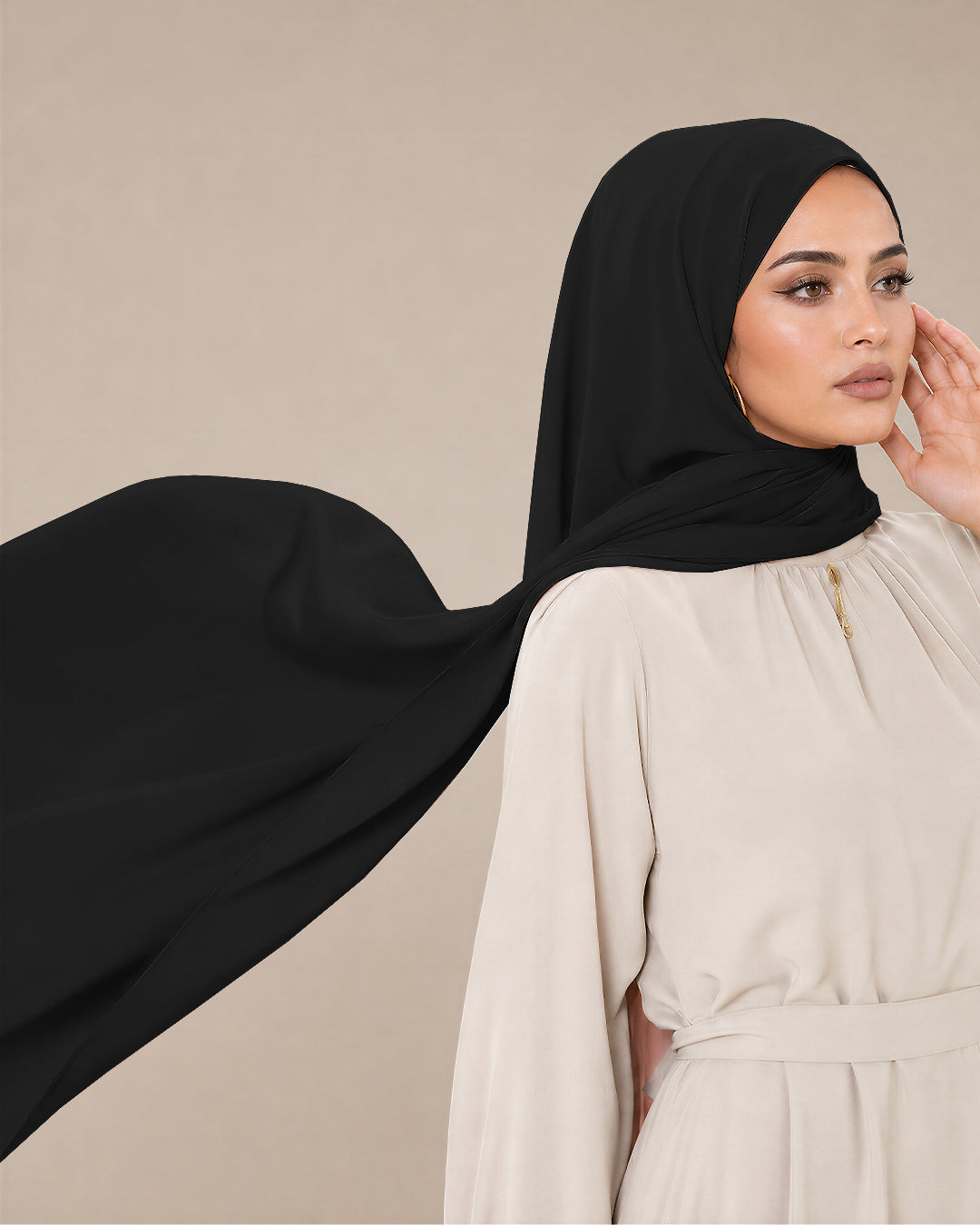 Silk of Medina, Chiffon 'Black'