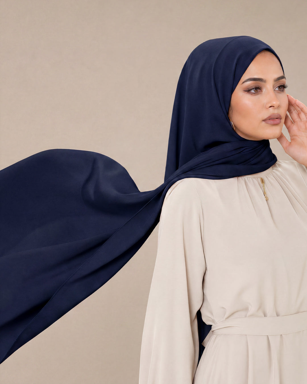 Silk of Medina, Chiffon 'Dark Navy'