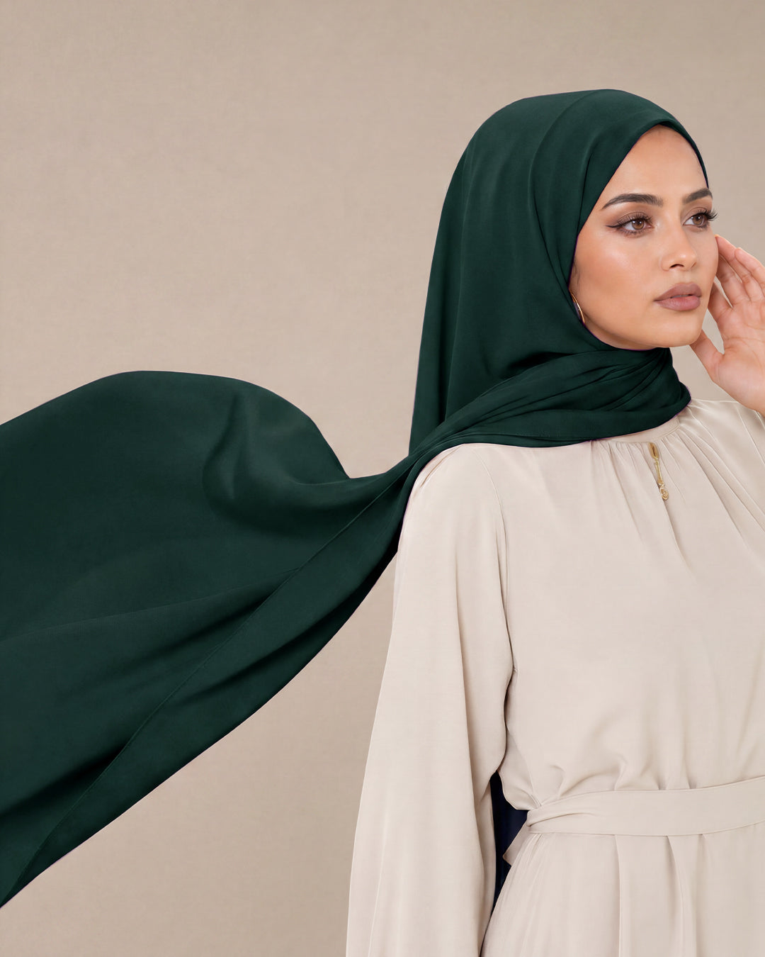 Silk of Medina, Chiffon 'Forest Green'