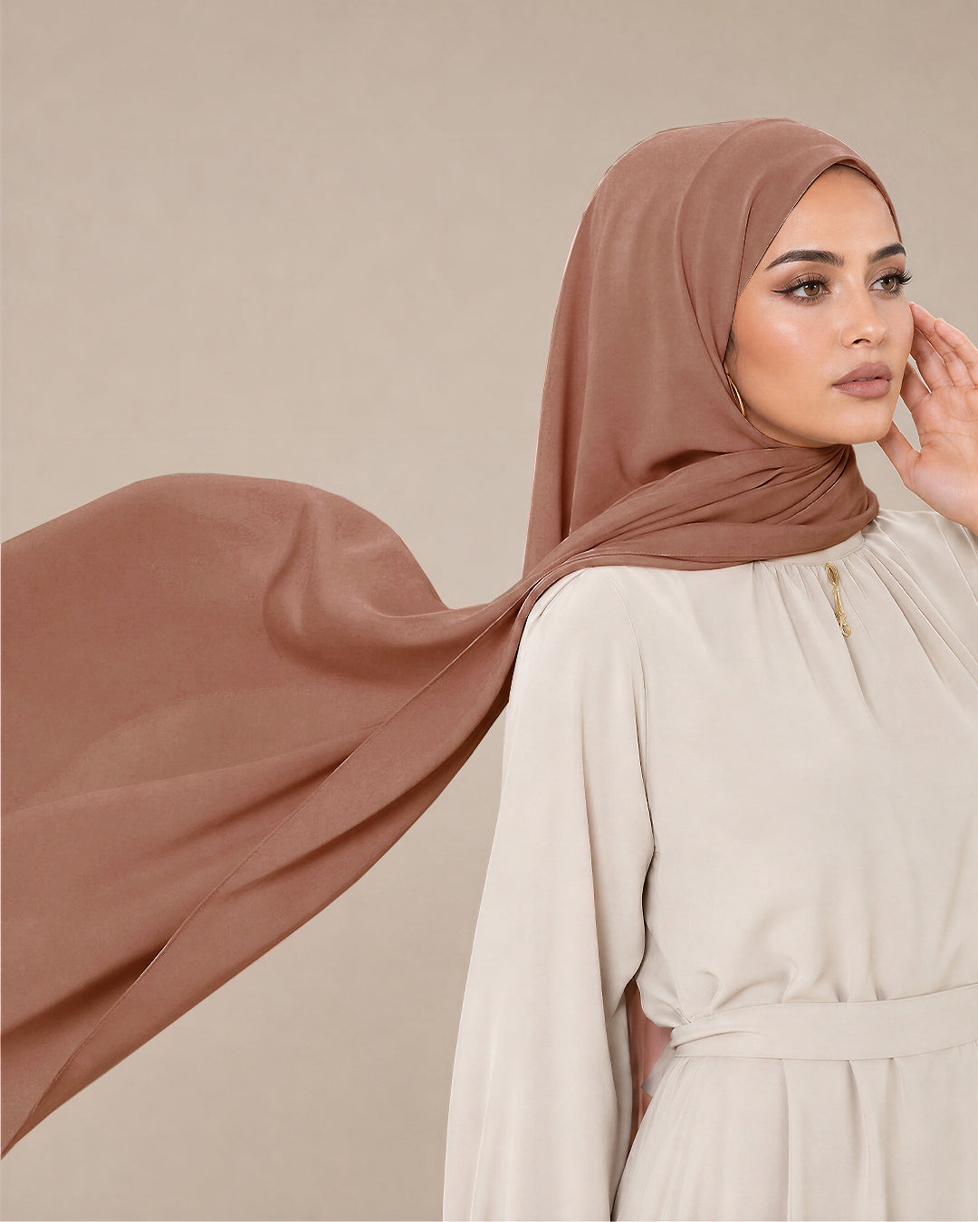 Silk of Medina, Chiffon 'Mushroom'