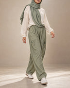 Sage Barrel Trouser